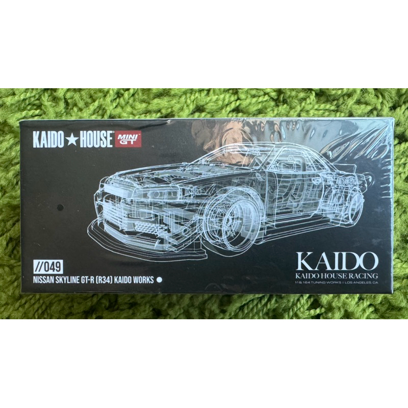 MINI GT Kaido House GT-R R34 可開蓋 #049 白