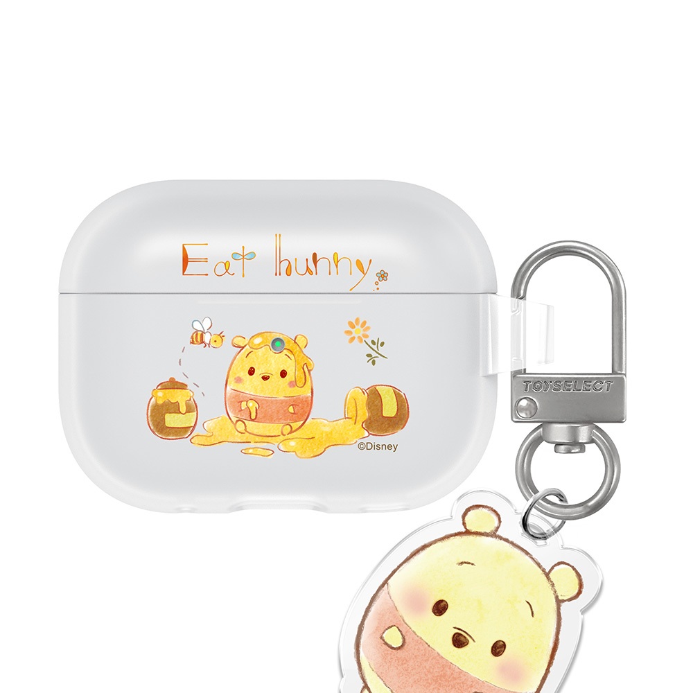 【TOYSELECT】Disney Ufufy-愛蜂蜜的小熊維尼強悍防摔AirPods保護套(附吊飾)