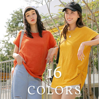 OB嚴選 純棉多色百搭抓皺短袖寬鬆上衣 《AB15544》XL~3L/大尺碼/女裝/現貨