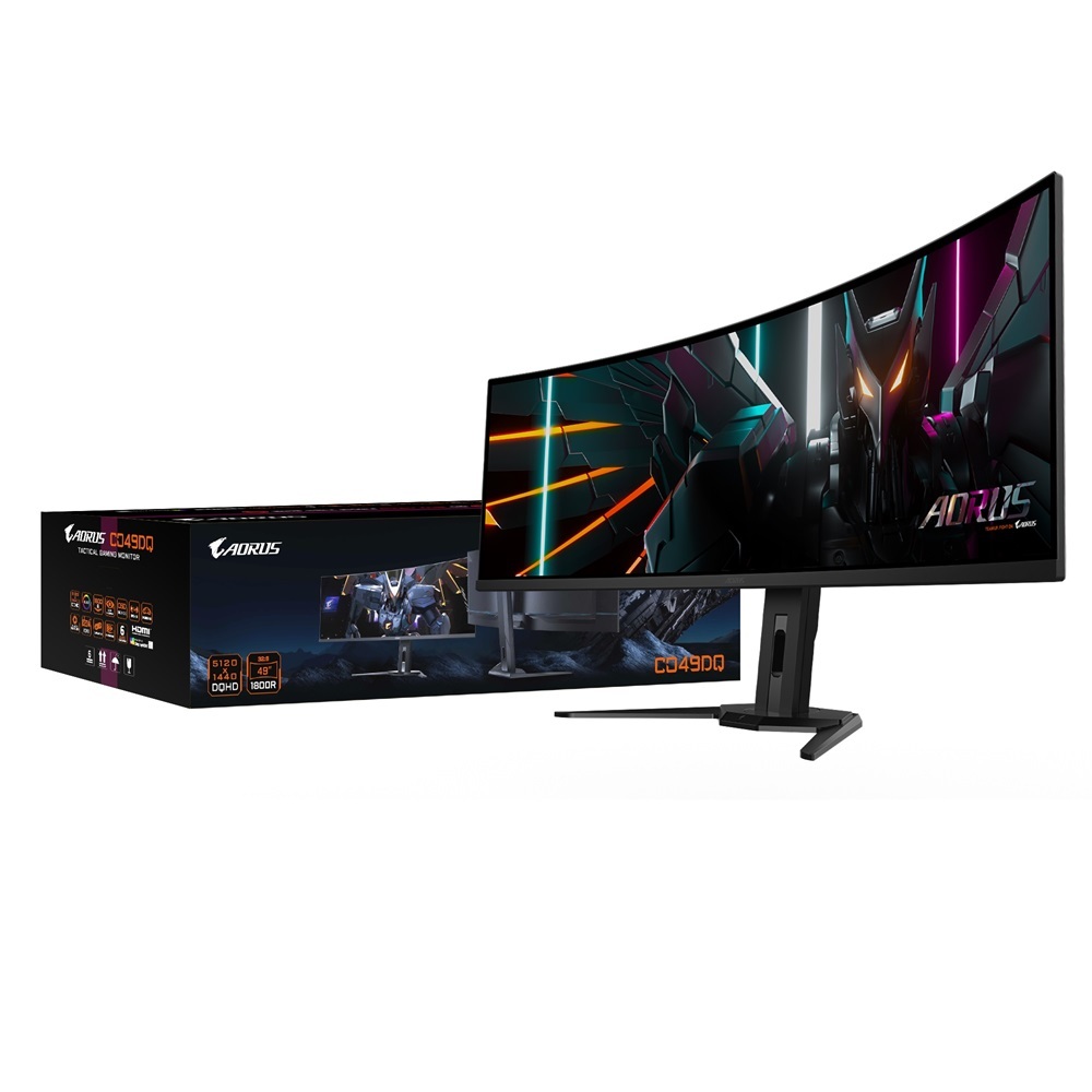 技嘉 AORUS CO49DQ 曲面電競螢幕(49型/5120x1440/144Hz/0.03ms/HDMI/OLED)