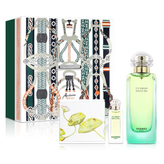 HERMES 愛馬仕 尼羅河花園禮盒（淡香水 100ml+小香7.5ml+沐浴皂50g）