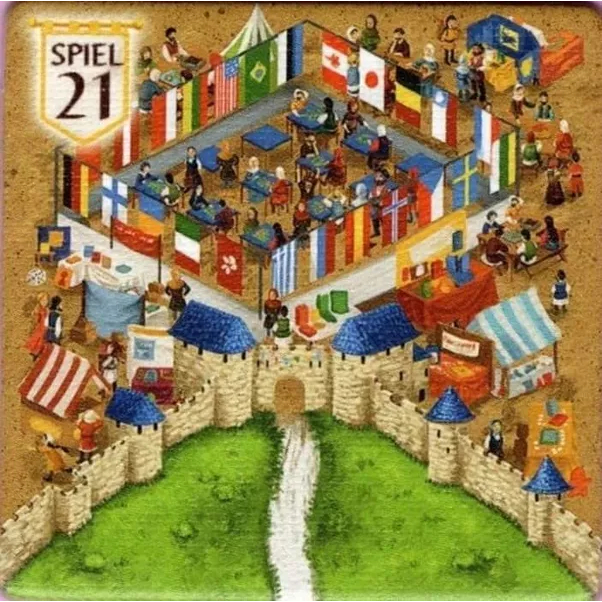 (桌遊) Carcassonne: Bonusplattchen Spiel 2021 卡卡頌: 艾森21 板塊