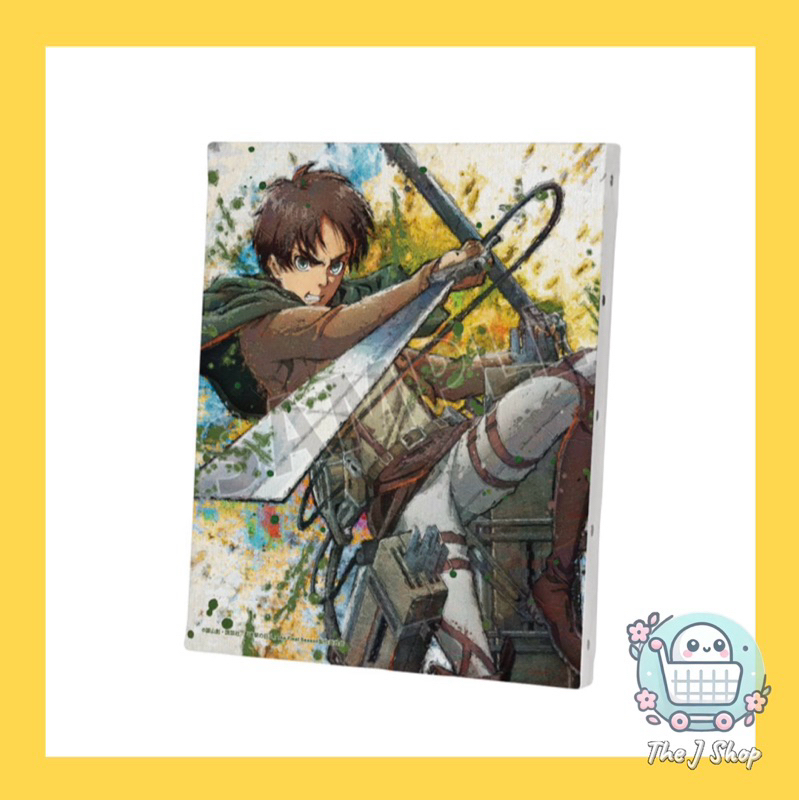 J代購🌸日版《進擊的巨人》艾連 藝術帆布畫板 正版 艾連葉卡 畫布板 2411