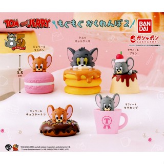 湯姆貓與傑利鼠 嚼嚼躲貓貓公仔 P2 扭蛋 轉蛋 模型 Tom and Jerry BANDAI 萬代 日本正版【現貨】
