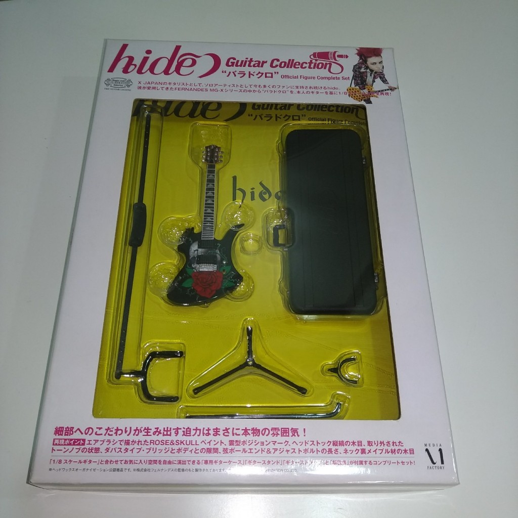 hide吉他模型 hide Guitar Collection 大盒版 玫瑰骷髏 / X JAPAN XJAPAN