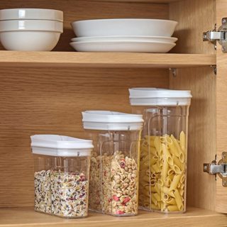 【代購】 MUJI 無印良品 可翻蓋儲存容器 3種容量可選 儲存容器 密閉儲存容器 方形儲存罐 收納盒