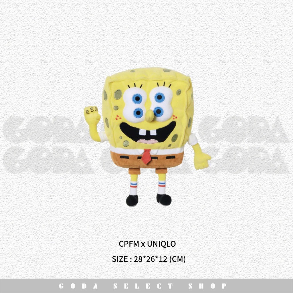 CPFM x UNIQLO x 海綿寶寶 三方聯名 玩偶
