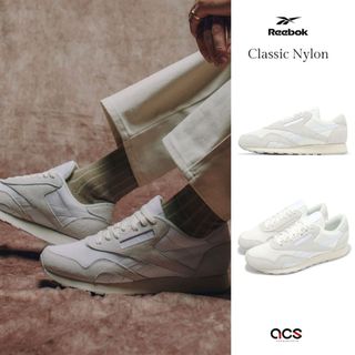 Reebok 休閒鞋 Classic Nylon 男鞋 米白 麂皮 拼接 復古 [ACS] 100221164