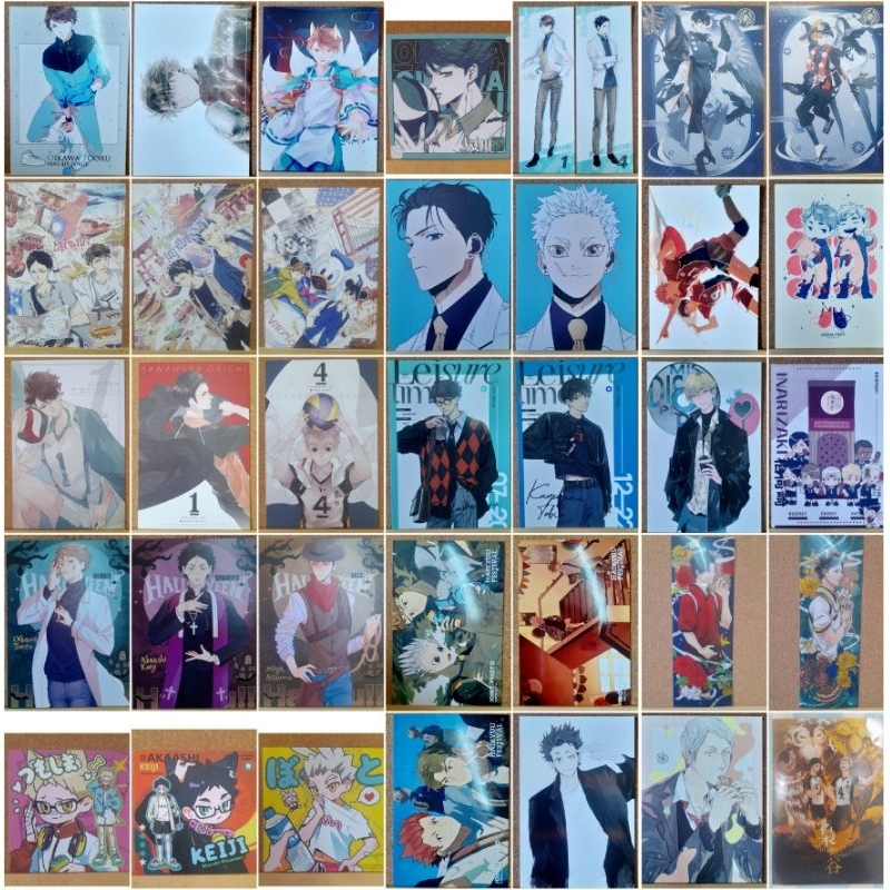 同人]排球少年 明信片/方卡/影山日向月島及川岩泉木兔赤葦宮侑宮治北信介星海晝神牛島天童黑尾列夫大地文化祭神隱吉祥物主將