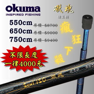 釣之夢~Okuma 寶熊 SOUL ISO 磯魂 磯玉柄 玉柄 撈網 釣魚 釣具 磯釣 撈柄 海釣 路亞 大物 青物