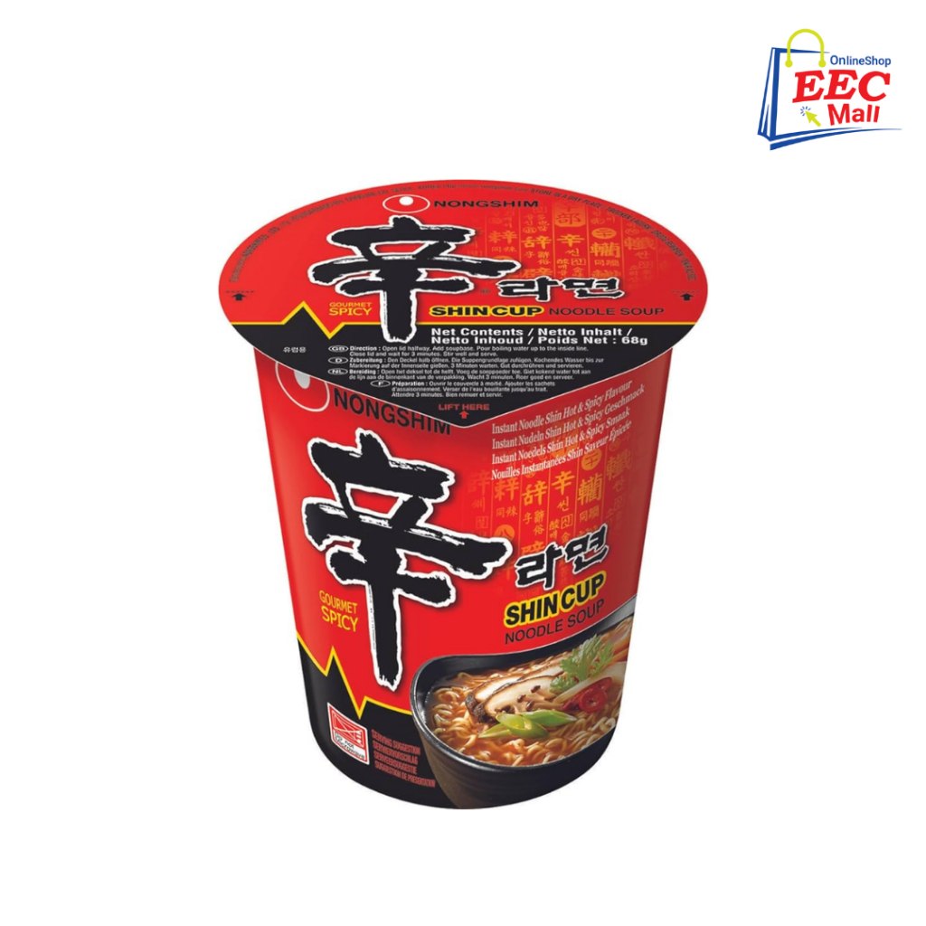 韓國 農心 SHIN CUP Korean Instant Noodle Cup 辛杯麵 辛香菇  泡麵 杯麵 68g
