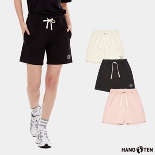 【Hang Ten】女裝-REGULAR FIT純棉毛圈布抽繩短褲(多色選)