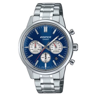 CASIO 卡西歐(EFR-575D-2A) EDIFICE 計時碼錶 凸面圓頂玻璃 運動風手錶-藍