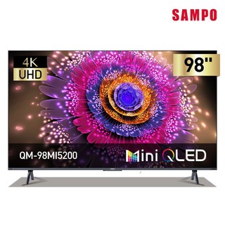 SAMPO聲寶 98吋miniLED 4K雙聲霸連網智慧顯示器 QM-98MI5200 含基本安裝 運送 回收就機