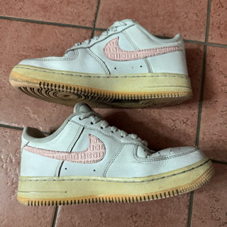 現貨秒出 二手Nike Air Force 1 AF1 休閒鞋 情人節 白粉 女鞋 運動鞋 慢跑鞋 球鞋