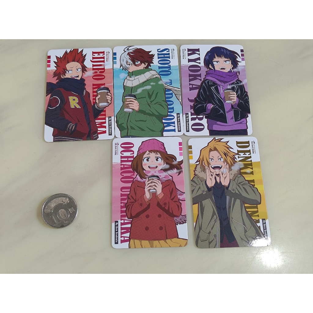 [睡睡蛙小池] 我的英雄學院 拍立得 收藏卡 安利美特 冬日 咖啡 耳郎響香 轟焦凍 麗日御茶子 上鳴電氣 切島