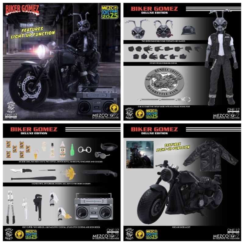 Mezco Biker Gomez & Motorcycle 螞蟻人摩托車 豪華套組 非 惡靈騎士 惡靈戰警 金鋼狼