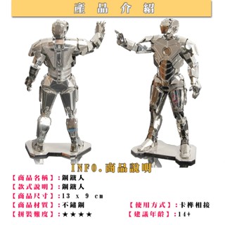 MARS益智玩具◎鋼鐵人-戰爭機器 ◎3D立體金屬拼圖◎創意diy金屬模型