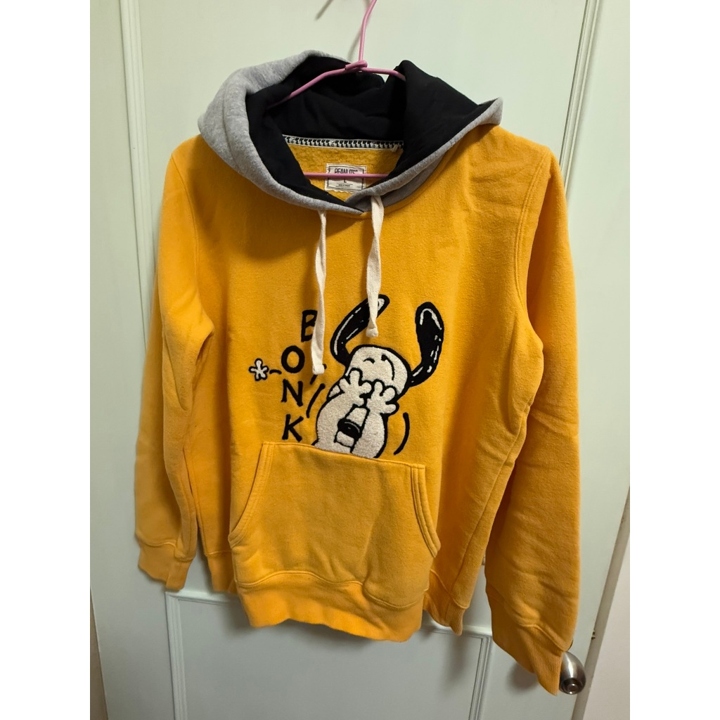 (二手)PEANUTS SNOOPY黃色帽T