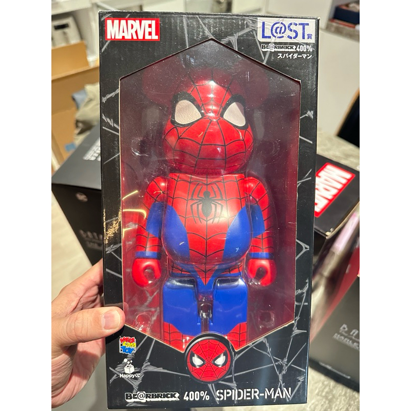 Marvel 一番賞 蜘蛛人 鋼鐵人400% Be@rbrick 庫柏力克熊 bearbrick
