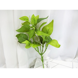 晴光花藝資材選物 Ustinian florist | 小7頭蔓綠絨葉 模擬綠植 人造葉 人造花 模擬綠植壁掛