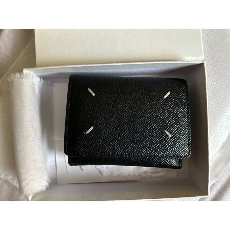 轉賣BAI現貨Maison Margiela TriFold 三折 短夾皮夾 防刮皮革 wallet