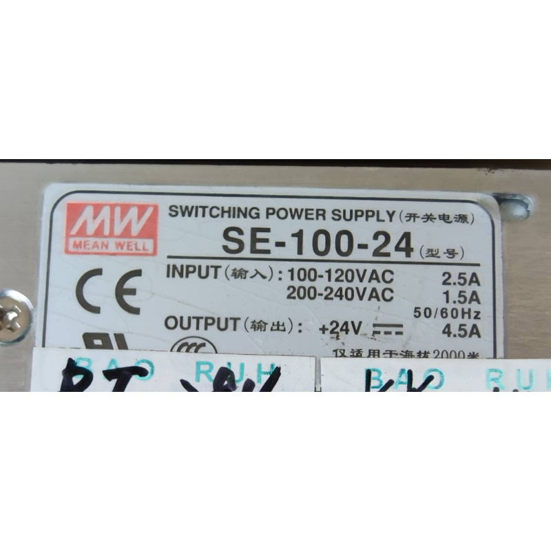 明緯 電源供應器 Power supply SE-100-24