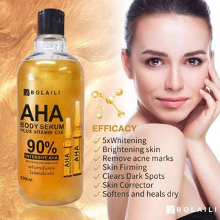 【現貨】BOLAILI 90%VC玻尿酸精華 AHA美白精華 匯入精華液 保濕精華液 亮白精華液 淡黑 大容量500ML