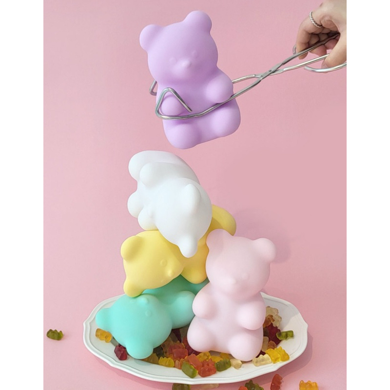 韓國品牌 8色 多款 Jelly Gom 軟糖小熊 jelly 小熊夜燈 夜燈 造型小夜燈 小熊夜燈 彩虹夜燈 睡眠燈