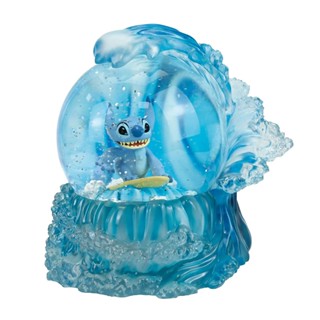 Enesco精品雕塑 Disney 迪士尼 星際寶貝 史迪奇衝浪水晶球 EN42385