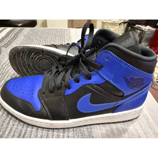 Air Jordan 1 mid 1代黑藍 royal 尺寸us10.0