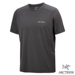 【ARCTERYX 始祖鳥】男 吸濕透氣 圓領短袖排汗衣 Cormac 登山上衣 T恤/雜黑 X000009721