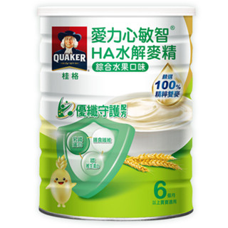 桂格 愛力心敏智HA水解麥精 優纖守護配方 綜合水果口味 700g 寶寶副食品 糊餐 晶亮學習配方 綜合蔬菜口味