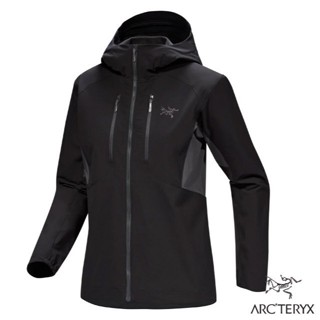 【ARCTERYX 始祖鳥】女 透氣防風 軟殼連帽外套 Psiphon 登山外套 黑/墨灰 X000009515