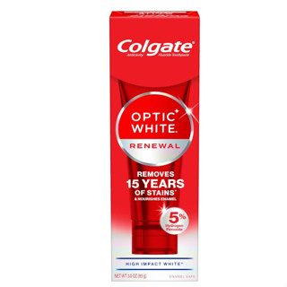 高露潔 Colgate Optic White Renewal / Pro 美白牙膏 5% Dr. Grace推薦