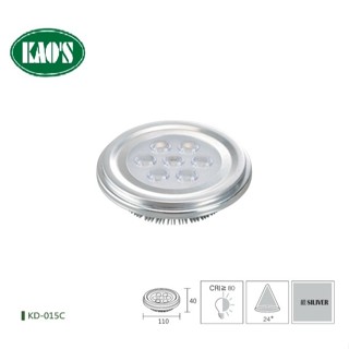CPYA KD-015C KAOS 7珠 LED 10W AR111燈泡+變壓器 聚光25度 黃光 白光