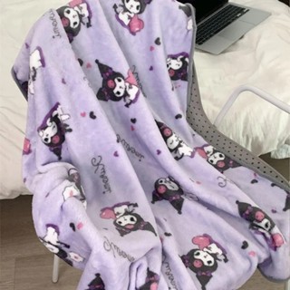 臺出🎀懶人毯披肩 蓋毯 🎀可愛卡通毛毯庫洛米法蘭絨空調毯辦公室蓋腿卡通學生宿舍蓋毯女生披肩