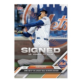 現貨附卡套 Juan Soto - 2024 MLB Topps NOW®簽約紀念; Card OS-8