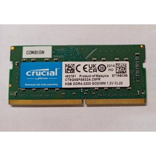 美光 RAM DDR4 3200 NB 筆記型 筆電 記憶體 8G CT8G4SFS832A 二手