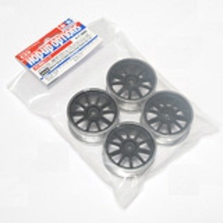 田宮TAMIYA 84245 24mm 10-spoke BLACK/CHROME offset 0