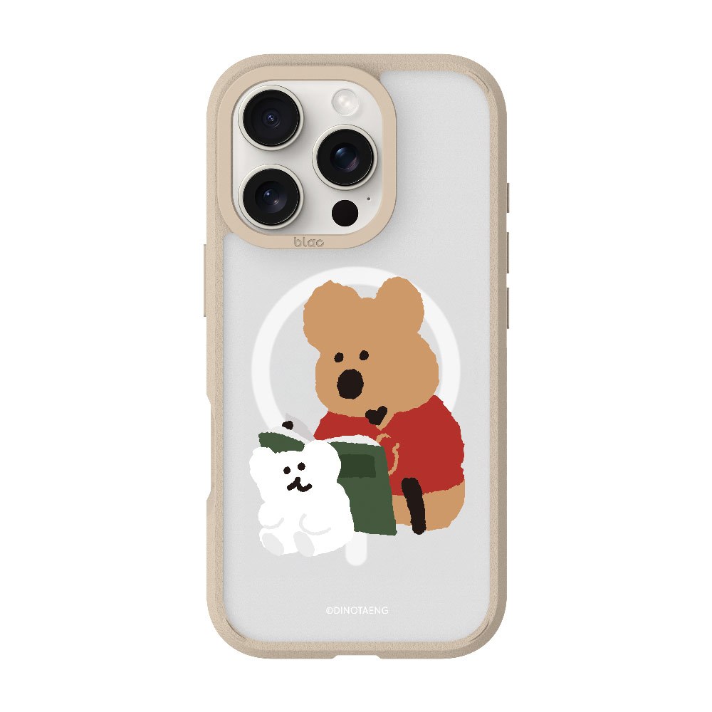 【TOYSELECT】DINOTAENG校園-書香相伴極光霧透MagSafe iPhone手機殼