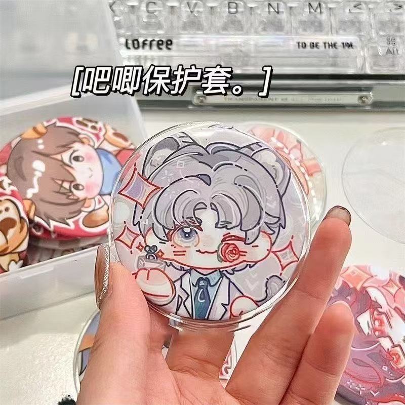 優盛包材🔥徽章保護套12款套裝 吧唧保護套 20絲 動漫造型 吧唧托 防髒 徽章收納 原神徽章保護套 痛包保護套sn