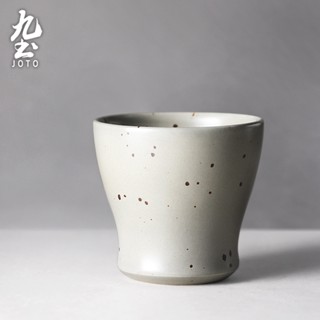 九土復古粗陶水杯茶杯日式水杯粗陶茶杯手工杯復古杯主人杯家用杯禪意手握咖啡杯品茗杯藝術陶杯情侶對杯普洱茶杯CUPR0504