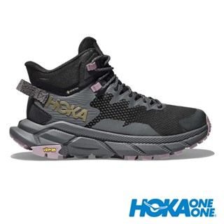 【HOKA】Trail Code女GTX 中筒登山鞋『黑/城堡巖灰』1123166