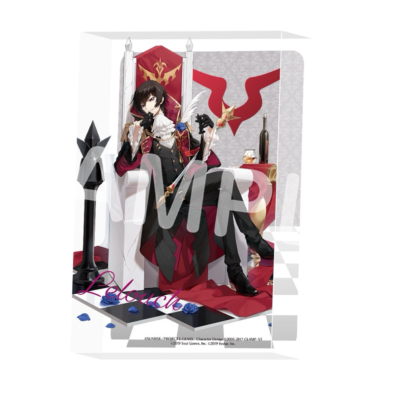 全新 現貨 code geass 反逆的魯路修 雀魂 合作 壓克力塊 壓克力磚 魯路修 朱雀 一組