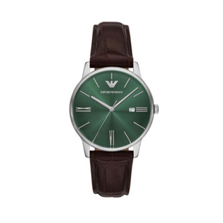 EMPORIO ARMANI 亞曼尼 官方授權 Minimalist系列復刻簡約指標手錶綠面(AR11672)41mm