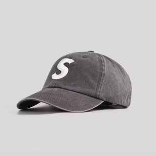 《Javel當天出貨》Supreme帽子pigment 刺繡S Logo 水洗丹寧 鴨舌帽 棒球帽 老帽 遮陽 BTS