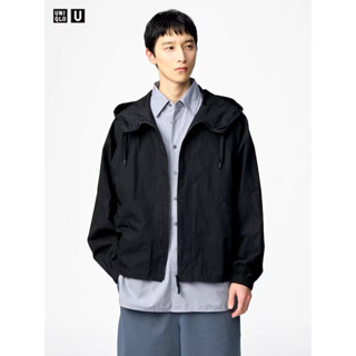 （預購）特價中❗️日本Uniqlo代購🇯🇵U系列 寬版連帽布勞森外套475631