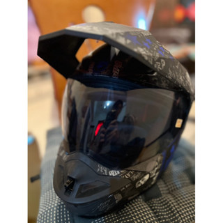 SOL 全罩 安全帽 SS1 SS-1 PG 骷髏 消光黑藍 三種帽型 複合式 越野帽