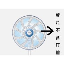 國際牌電扇葉片/電風扇葉片 9枚扇葉淡藍色 F-L14CMD/F-L14DMD